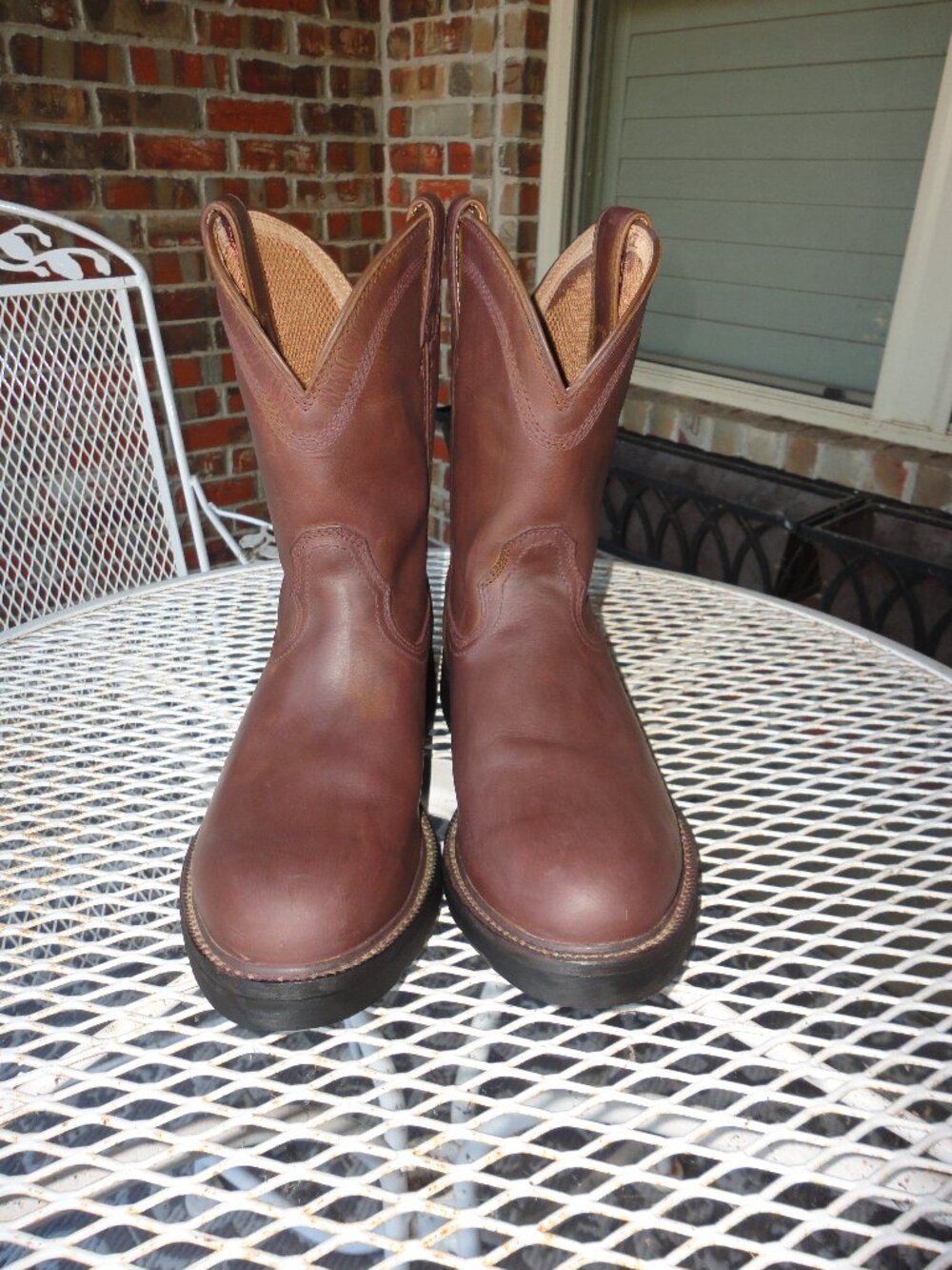 TWISTED X Men's Brown Leather Composite Toe Western Boots Size 11D